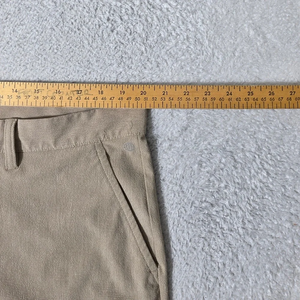NEW! Adidas‎ Shorts Mens 38/8 Tan Stretch Golf Performance Textured HG8845